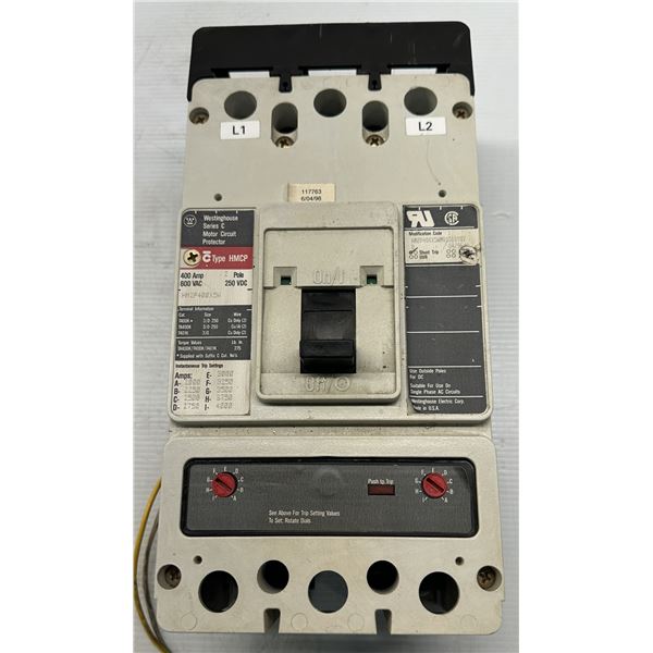 Westinghouse #HM2P400X5W Circuit Breaker