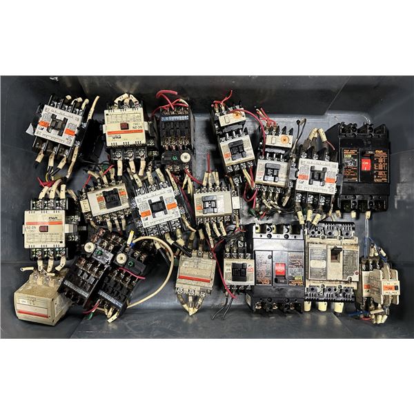 Lot of Misc. Fuji Circuit Breakers & Contactors