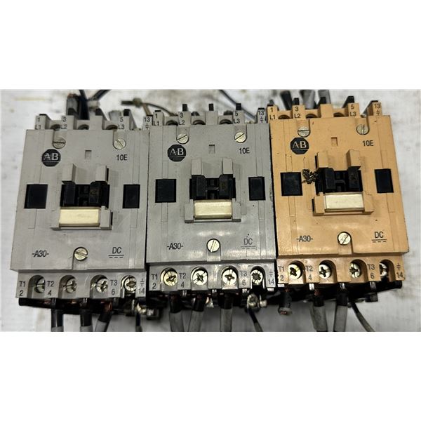 (3) Allen Bradley #100-A30NZ*3 Contactors