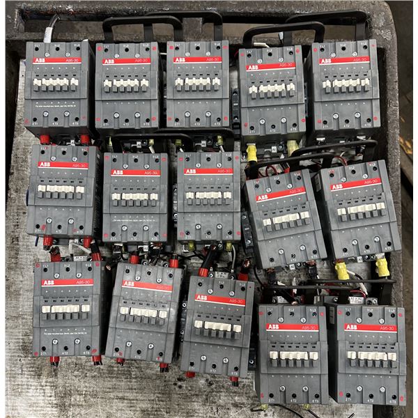 Lot of (15) ABB #A95-30 Contactors