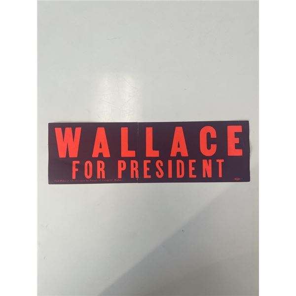 George Wallace campaign bumper sticker