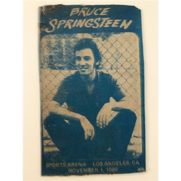 Bruce Springsteen 1980 Los Angeles Backstage Pass