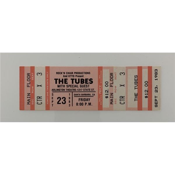 The Tubes ticket Arlington Theatre 09/23/83