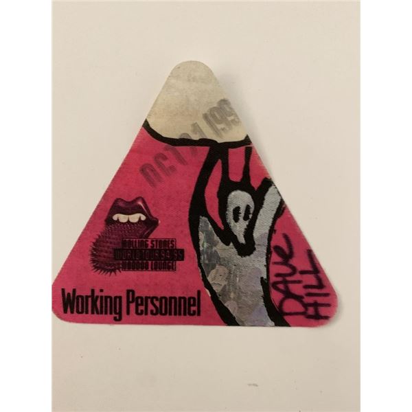 The Rolling Stones '95-'95 Voodoo Lounge Backstage Pass