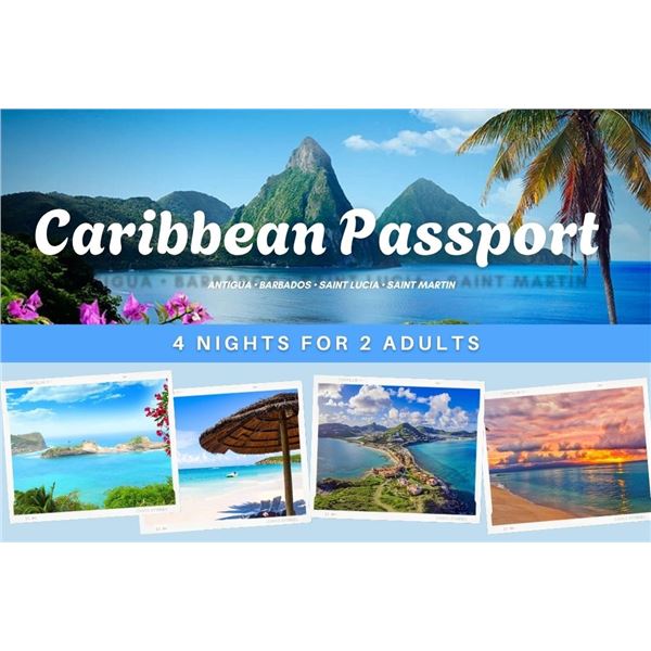 All Inclusive for 2 to Antigua, St. Lucia, Barbados, or St. Martin