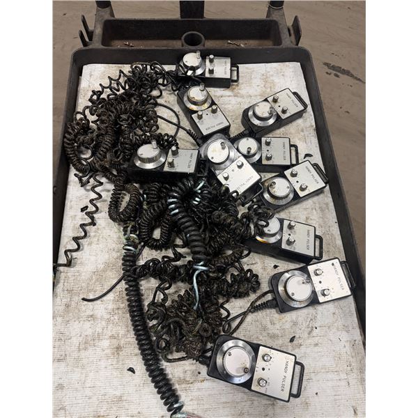 Lot of (10) Nidec Nemicon #HP-L01-2Z9 Hand Pulser (cords cut)