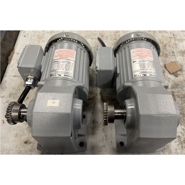 (2) Brother / GTR #H2L22R15-MF2AEN Gear Motor & Speed Reducers