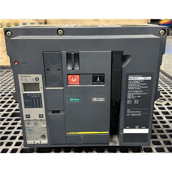 Square D #NW 08 H1 Master Pact Low-Voltage Power Circuit Breaker