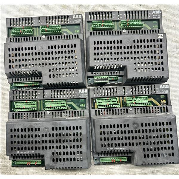 (4) ABB #3HAB 7229-1 / DSQC 328 Relay Modules