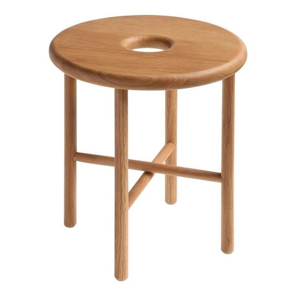 BNIB Moe's - Namba Oak Stool - 17.75 x 15 - Retail Price: $325.00 - BC-1106-24