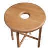 Image 2 : BNIB Moe's - Namba Oak Stool - 17.75 x 15 - Retail Price: $325.00 - BC-1106-24