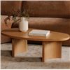 Image 3 : BNIB Moe's - Louise Coffee Table Natural - 48 x 25.5 x 16 - Retail Price: $989.00 - QO-1009-24-0