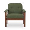 Image 1 : BNIB Moe's - Parker Lounge Chair Green - 30 x 32.5 x 31 - Retail Price: $1,749.00 - FO-1000-16