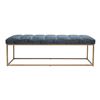 Image 1 : BNIB Moe's - Katie Bench Blue - 59 x 20 x 19.5 - Retail Price: $1,050.00 - ZT-1026-15