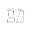 Image 1 : BNIB Moe's - Piazza Outdoor Barstool White-Set Of Two - 19.3 x 19.7 x 37.2 - Retail Price: $289.00 -