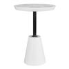 Image 1 : BNIB Moe's - Foundation Outdoor Accent Table White - 13.3 x 13.3 x 19.8 - Retail Price: $469.00 - BQ