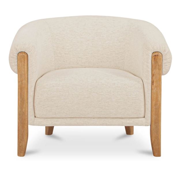 BNIB Moe's - Jones Accent Chair Oat - 38 x 34 x 31 - Retail Price: $2,999.00 - FO-1047-05