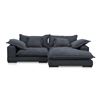 Image 1 : BNIB Moe's - Daydream Sectional Performance Fabric Slate Blue - 106 x 46 x 34 - Retail Price: $3,973