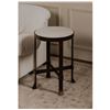 Image 3 : BNIB Moe's - Holli Side Table White Marble - 16 x 16 x 23 - Retail Price: $596.00 - QJ-1026-18