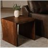 Image 2 : BNIB Moe's - Tyrell Side Table Brown - 22 x 22 x 20 - Retail Price: $679.00 - VE-1134-03