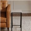 Image 3 : BNIB Moe's - River Side Table Botticino Marble - 12.5 x 12.5 x 24 - Retail Price: $499.00 - QJ-1024-