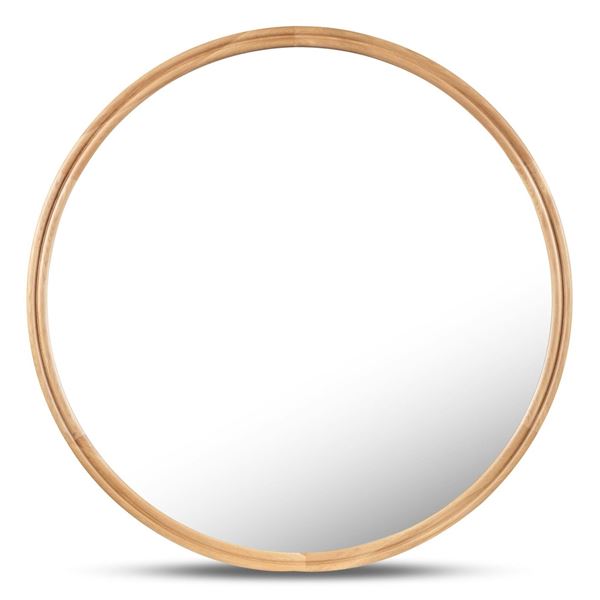 BNIB Moe's - Alcott Round Mirror Small Oak - 36 x 1 x 36 - Retail Price: $659.00 - BC-1149-24