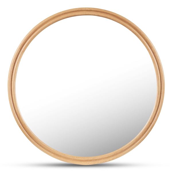 BNIB Moe's - Alcott Round Mirror Large Oak - 48 x 1 x 48 - Retail Price: $1,099.00 - BC-1150-24