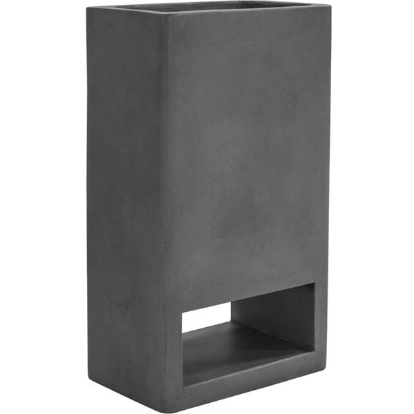 BNIB Moe's - Bristol Planter Concrete Grey - 21 x 15 x 34 - Retail Price: $519.00 - BQ-1049-25