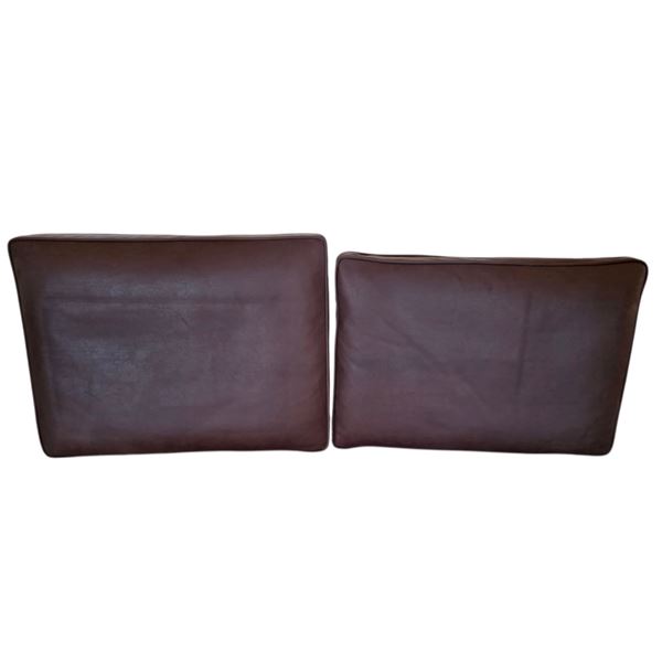 NEW Sunday's - Endless Summer Leather Cushion Brown - 27 x 30 x 33 - Retail Price: $1,280.00 - CHA