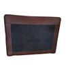 Image 3 : NEW Sunday's - Endless Summer Leather Cushion Brown - 27 x 30 x 33 - Retail Price: $1,280.00 - CHA