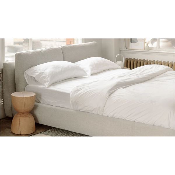 BNIB Sunday's - Cloud Bed With Storage King Stone - 83 x 95 x 37 - Retail Price: $2,990.00 - BED-RN