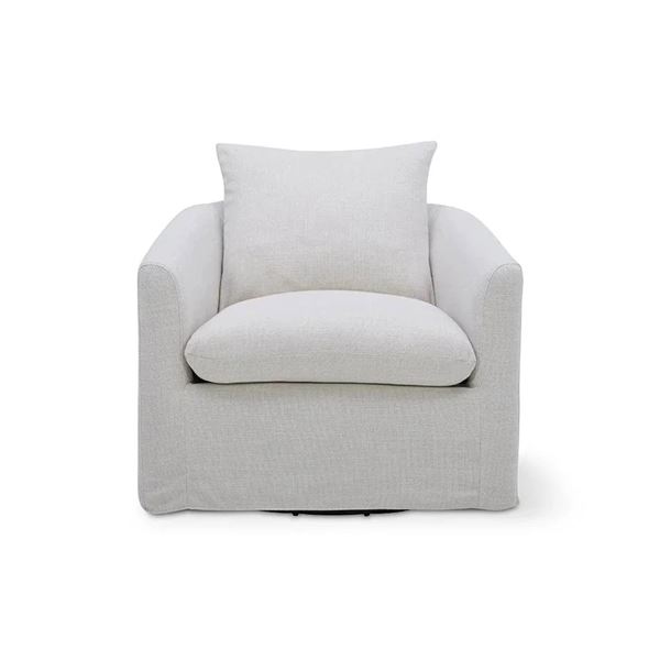 BNIB Sunday's - Sink In Swivel Lounge Chair Pearl - 35 x 36 x 33 - Retail Price: $1,590.00 - CHA-KQ