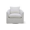 Image 1 : BNIB Sunday's - Sink In Swivel Lounge Chair Pearl - 35 x 36 x 33 - Retail Price: $1,590.00 - CHA-KQ