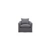 Image 2 : BNIB Sunday's - Sink In Swivel Lounge Chair Slate - 35 x 36 x 33 - Retail Price: $1,590.00 - CHA-KQ