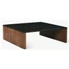Image 1 : BNIB Sunday's - Form Marble Coffee Table Walnut - 48 x 48 x 14 - Retail Price: $990.00 - COF-JD-001