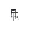 Image 1 : BNIB Sunday's - Dinner Guest Counter Stool Black Oak/ Black Papercord Seat - 20 x 20 x 37 - Retail
