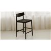 Image 2 : BNIB Sunday's - Dinner Guest Counter Stool Black Oak/ Black Papercord Seat - 20 x 20 x 37 - Retail