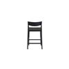 Image 3 : BNIB Sunday's - Dinner Guest Counter Stool Black Oak/ Black Papercord Seat - 20 x 20 x 37 - Retail