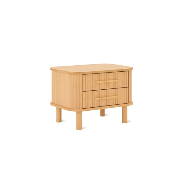 BNIB Sunday's - Easy Edge Nightstand All Wood White Oak - 22 x 16 x 16 - Retail Price: $690.00 - SI
