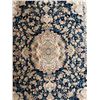 Image 1 : Risa Rug Premium Handmade Navy Persian Medallion Area Rug - Approx 120in x 80in