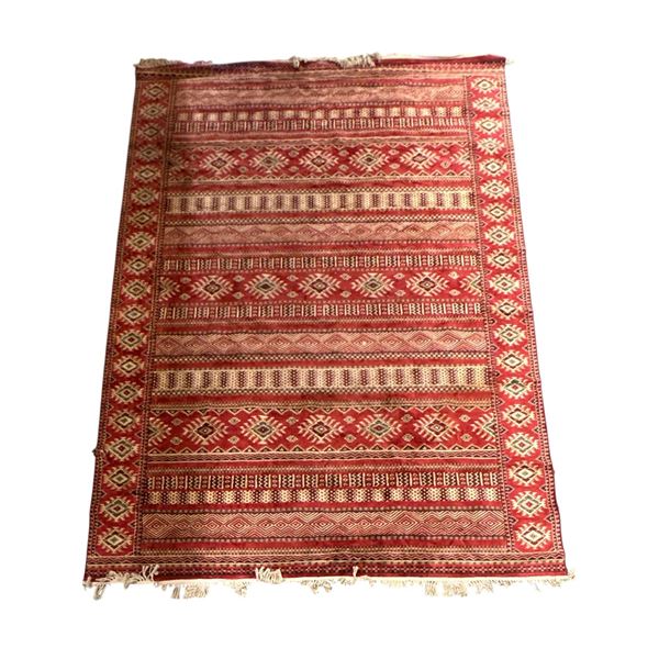 Dynamic Rugs - Hand Woven Beluchi Traditional Kilim-Style Geomatric Rug - Approx 130 x 92