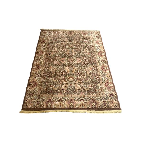 Traditional Hand Tufted Earth tone Persian Rug - Approx 64in x 92in
