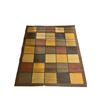 Image 1 : Home Accents Contemporary Rug Collection - PatchWork / Brown - Approx 62in x 84in