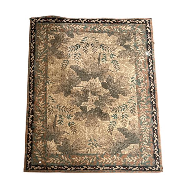 Traditional Botanical Woodland Area Rug - Approx 66in x 94in
