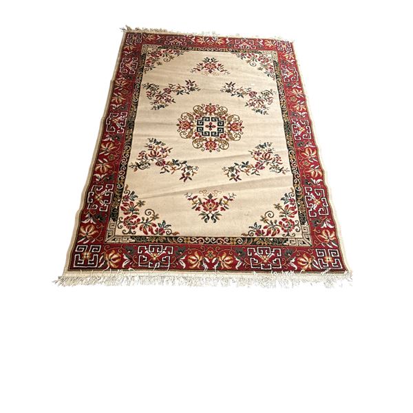 Heritage Bloom - Traditional Floral Medallion Area Rug - Approx 90in x 63in