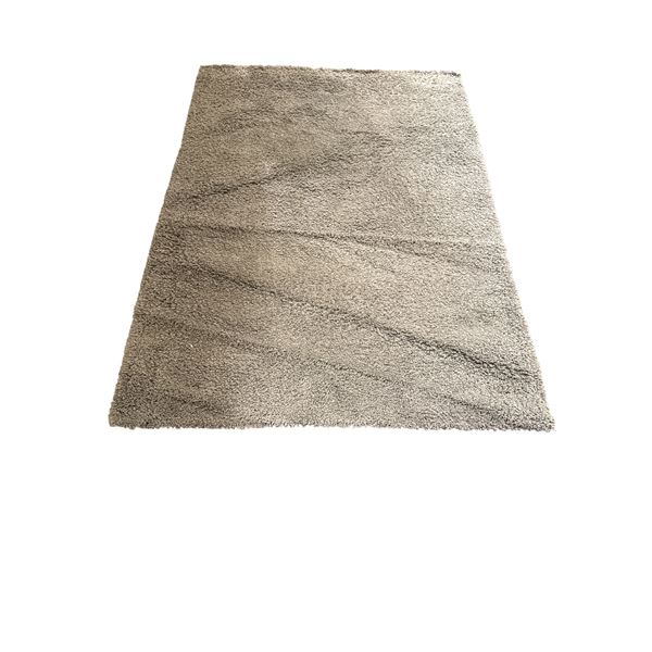 Ultra-Soft Charcoal Grey Shag Area Rug - Approx 90in x 63in