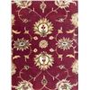 Image 2 : Imperial Bloom - Traditional Cream & Crimson Floral Medalliion Area Rug - Approx 69in x 43in