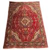 Image 1 : Hand Woven - Ornate Crimson Medallion Persian Rug - Approx 78in x 120in