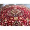 Image 3 : Hand Woven - Ornate Crimson Medallion Persian Rug - Approx 78in x 120in