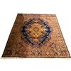 Image 1 : Hand Knotted Navy Blue & Grand Golden Persian Rug - Approx 116in x 156in